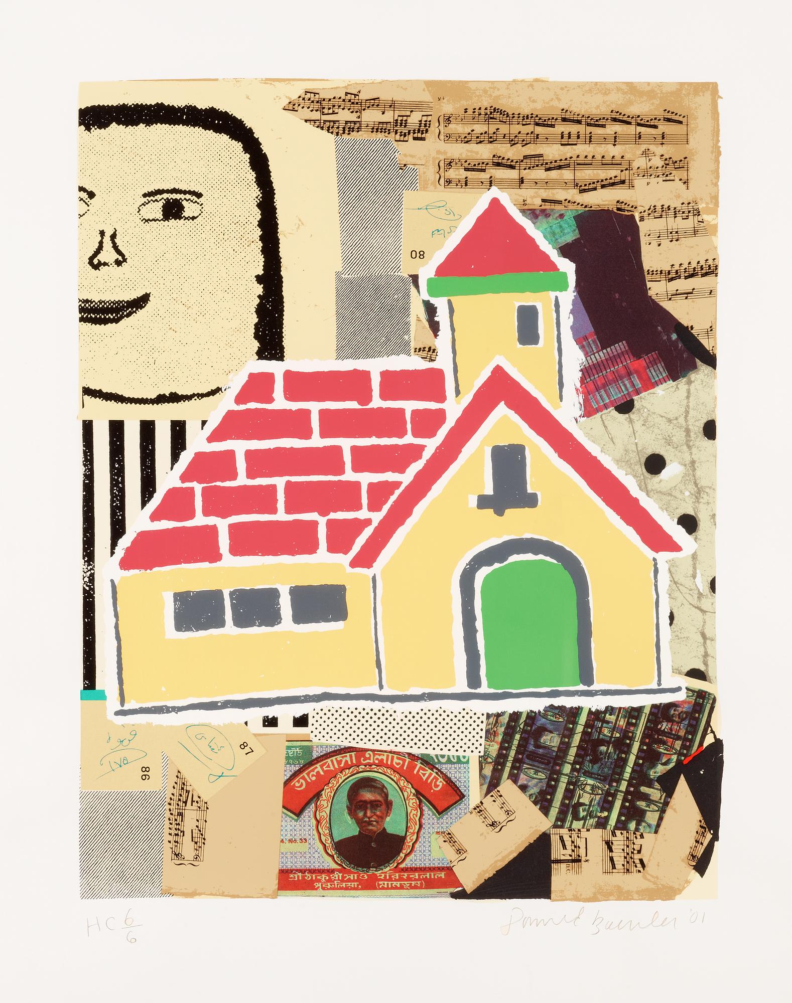 Donald Baechler, "Yellow House", from; "Some of my subjects".