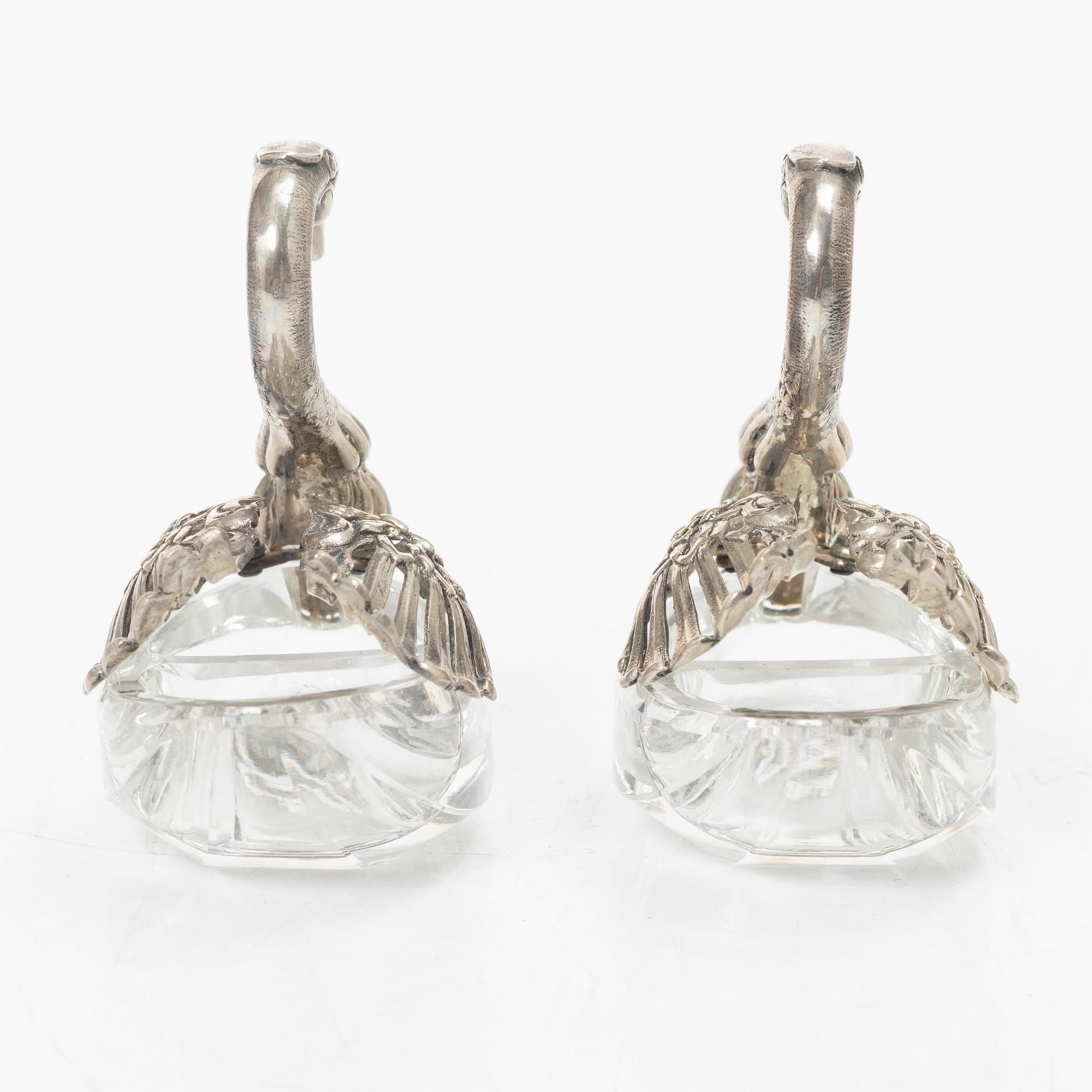 13 pieces of silover for the table, different makers including C.G.Hallberg and GAB, Sweden.