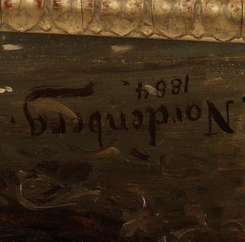 BENGT NORDENBERG, oil on canvas, signed B. Nordenberg and dated 1864.