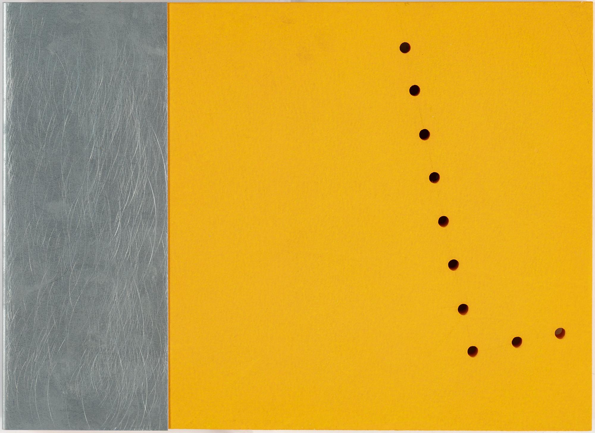 GUNNAR ÅNGER, painted wood and zinc plate, 4, one signed and dated 95 verso.