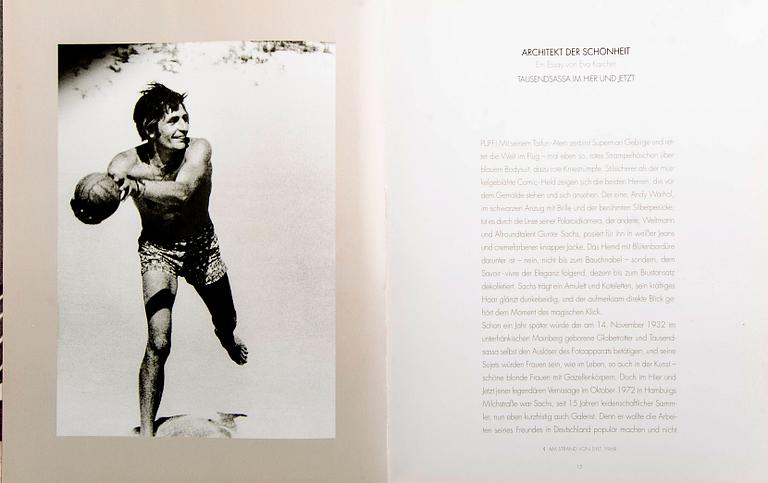 FOTOBÖCKER, 7 st, Gunter Sachs och en Alexander Sachs, 5 st med signering och dedikation.