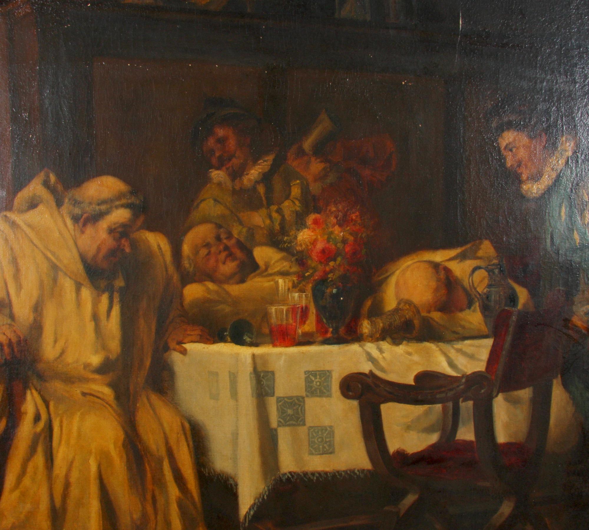 OKÄND KONSTNÄR, olja på duk, copy. Dillis 1881.
