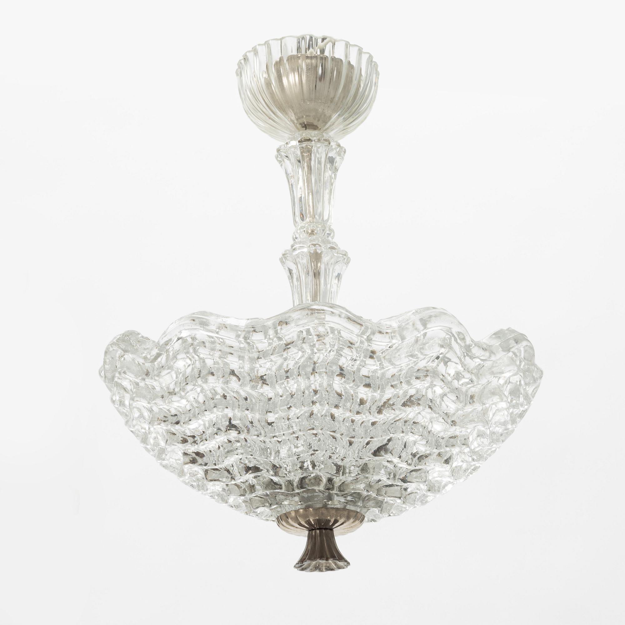 Carl Fagerlund, taklampa, Orrefors.