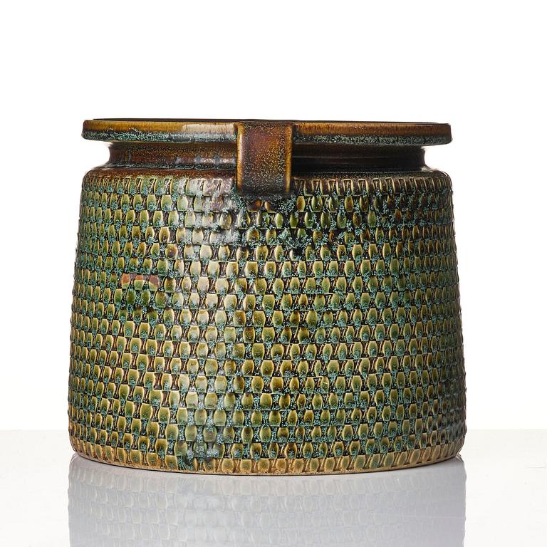 Stig Lindberg, a stoneware urn, Gustavsberg Studio 1967.