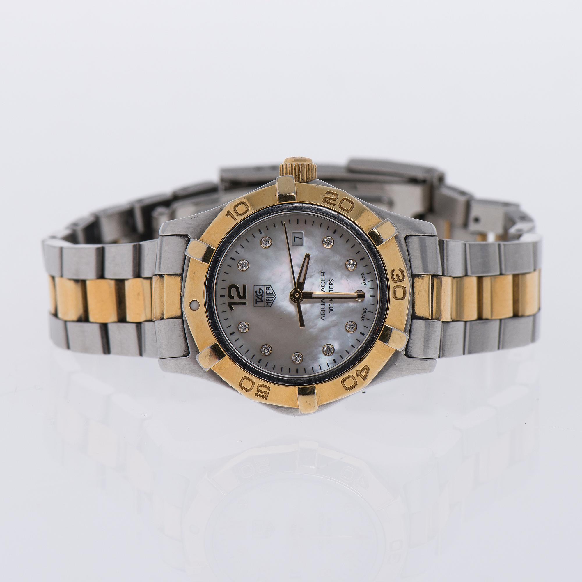 ARMBANDSUR, dam, Tag Heuer Aquaracer 300m, stål. Original box, manual.