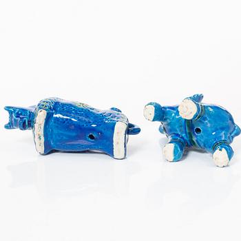 Bertil Vallien, skulpturer, ett par, Kosta Boda.