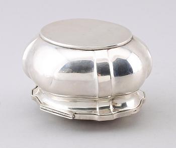 SOCKERSKRIN, silver, svenska importstämplar, 1900-talets första hälft. Vikt ca 283 g.