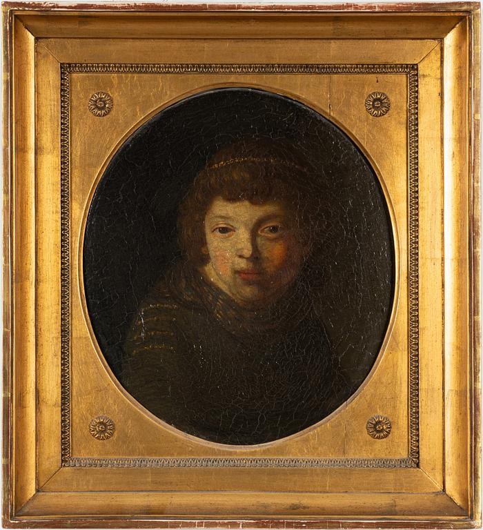 Rembrandt Harmensz van Rijn, follower of. Portrait.