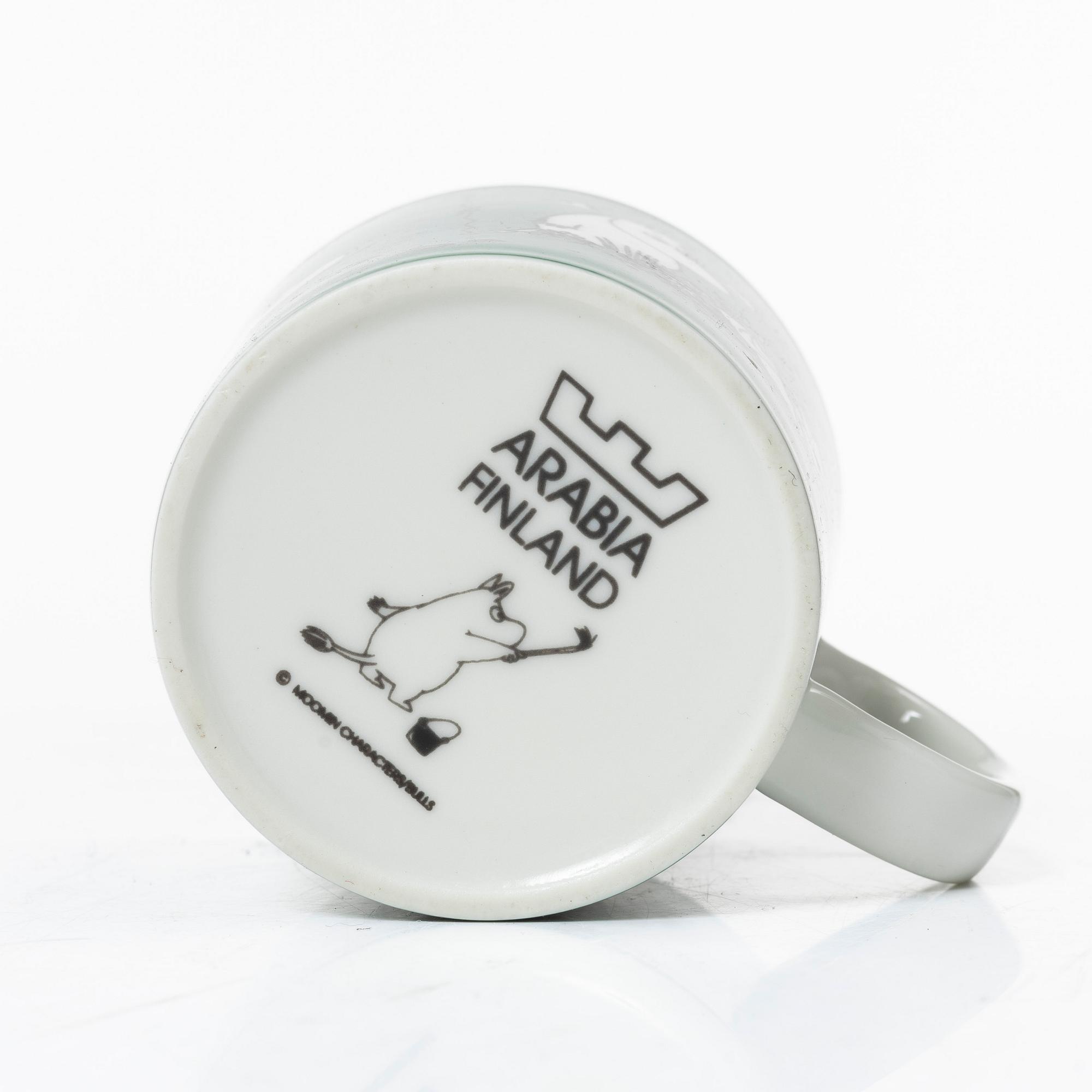 Muminmugg, "Mörk grön", Arabia, Finland.