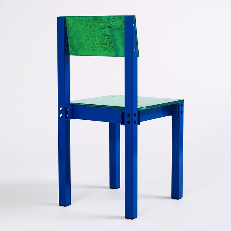 Fredrik Paulsen, a unique chair, "Chair One Open Air, Night Swimming", JOY, 2024.