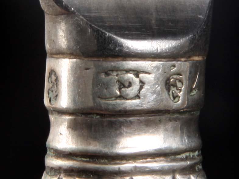 KNIVAR, 6 st. Silver, otydlig mästarstämpel 1782.