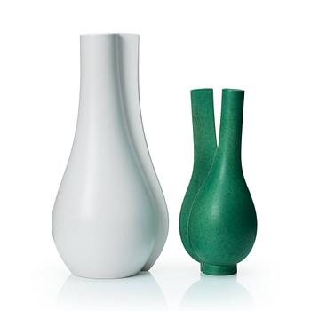 66. Wilhelm Kåge, two "Surrea" stoneware vases, Gustavsberg studio, Sweden.