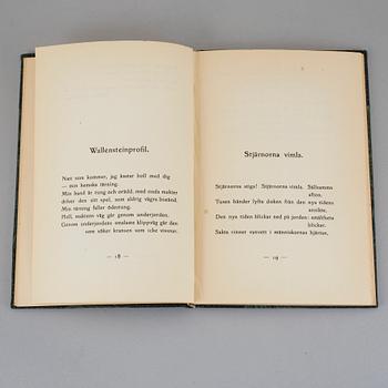 EDITH SÖDERGRAN, 2 volymer, 1:a upplagor, Framtidens skugga, Helsingfors 1920 resp Septemberlyran, Helsingfors 1918.