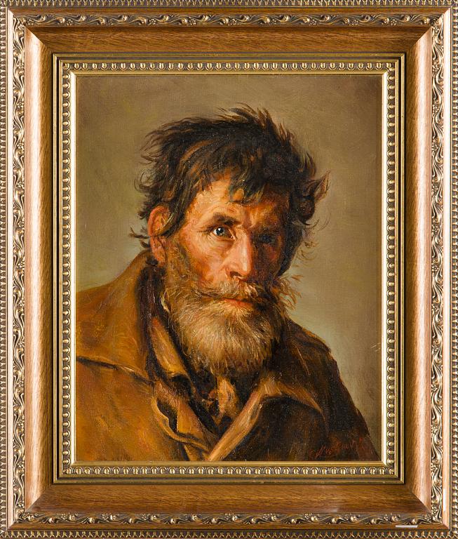 Igor Muslimov, Vanhan miehen muotokuva, kopio Ilja Repinin mukaan.