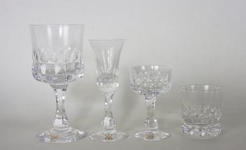 GLASSERVIS, 44 delar, Kosta.