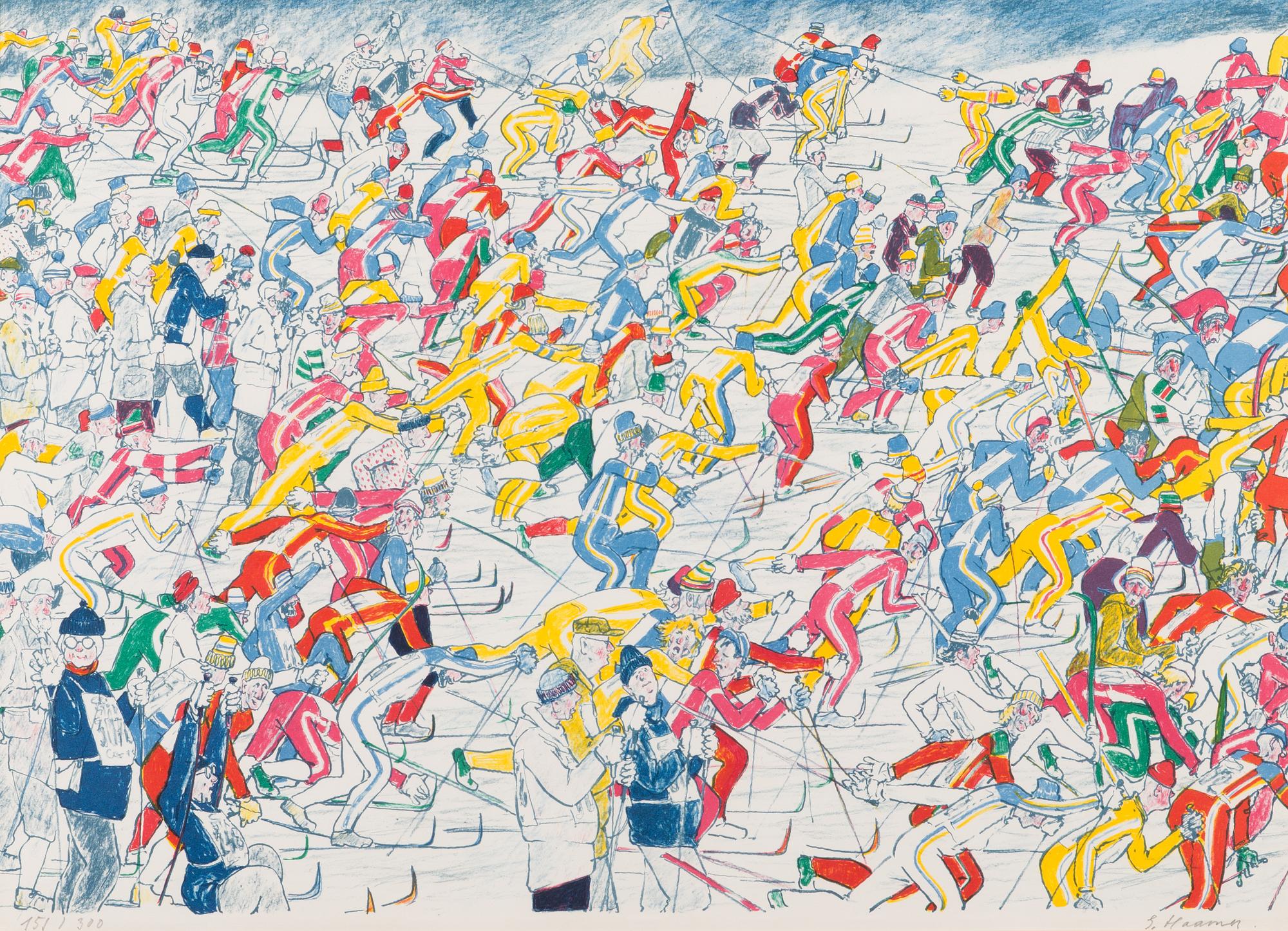 EERIK HAAMER, lithograph, signed, numbered 151/300.