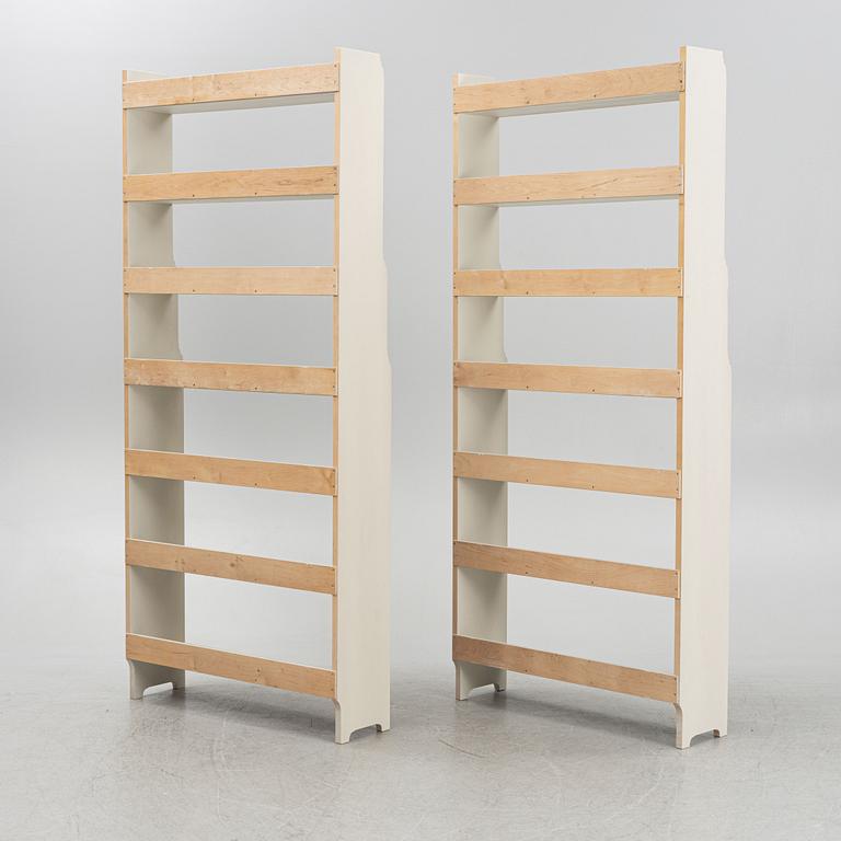 Bokhyllor, ett par, "Ekolsund", IKEA:s 1700-talsserie.