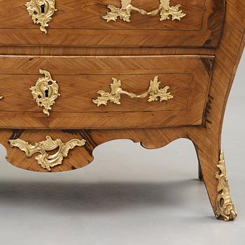 A Swedish Rococo commode by P Widbom, master 1751.