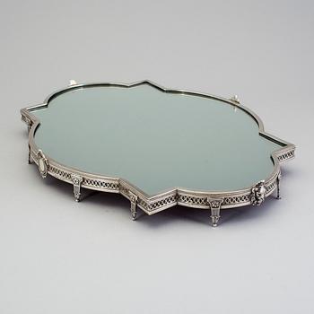 A Swedish early 20th century silver table plateau,marked CG Hallberg, Stockholm 1906.