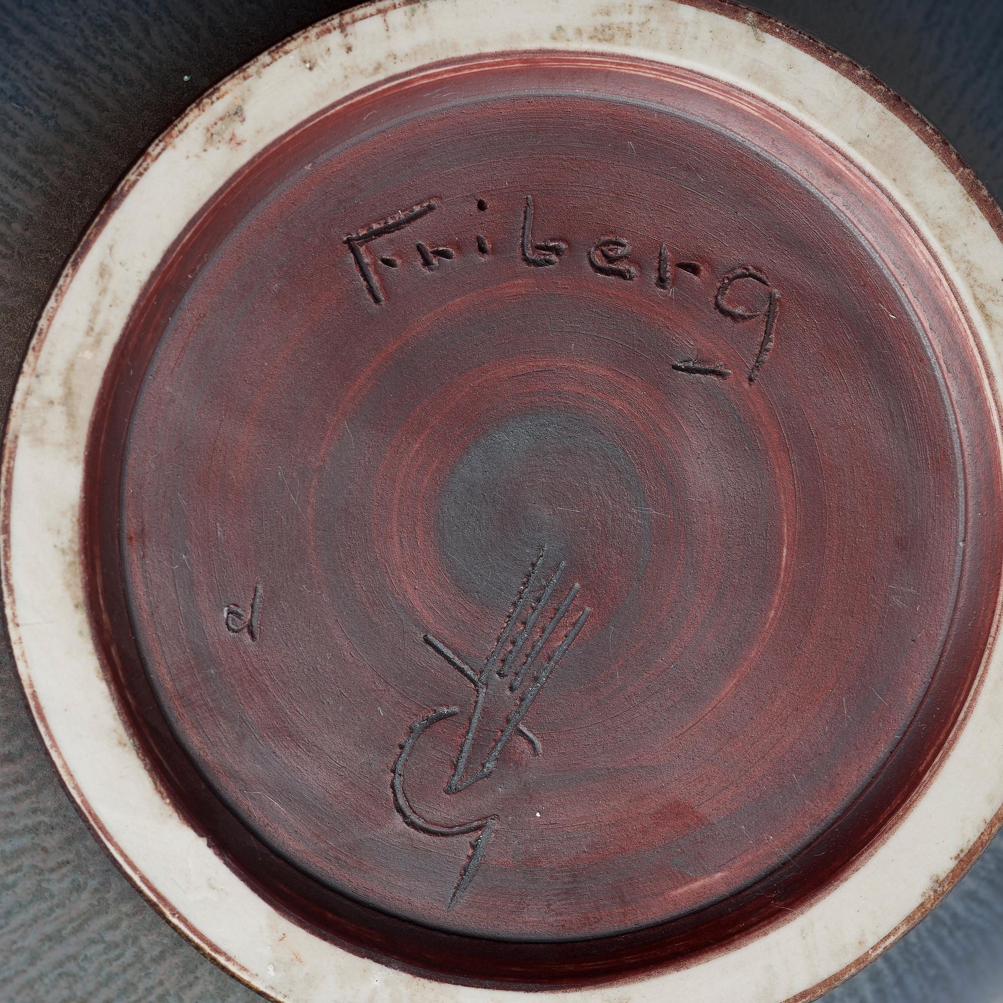 Berndt Friberg, a stoneware vase, Gustavsberg studio, Sweden 1962.