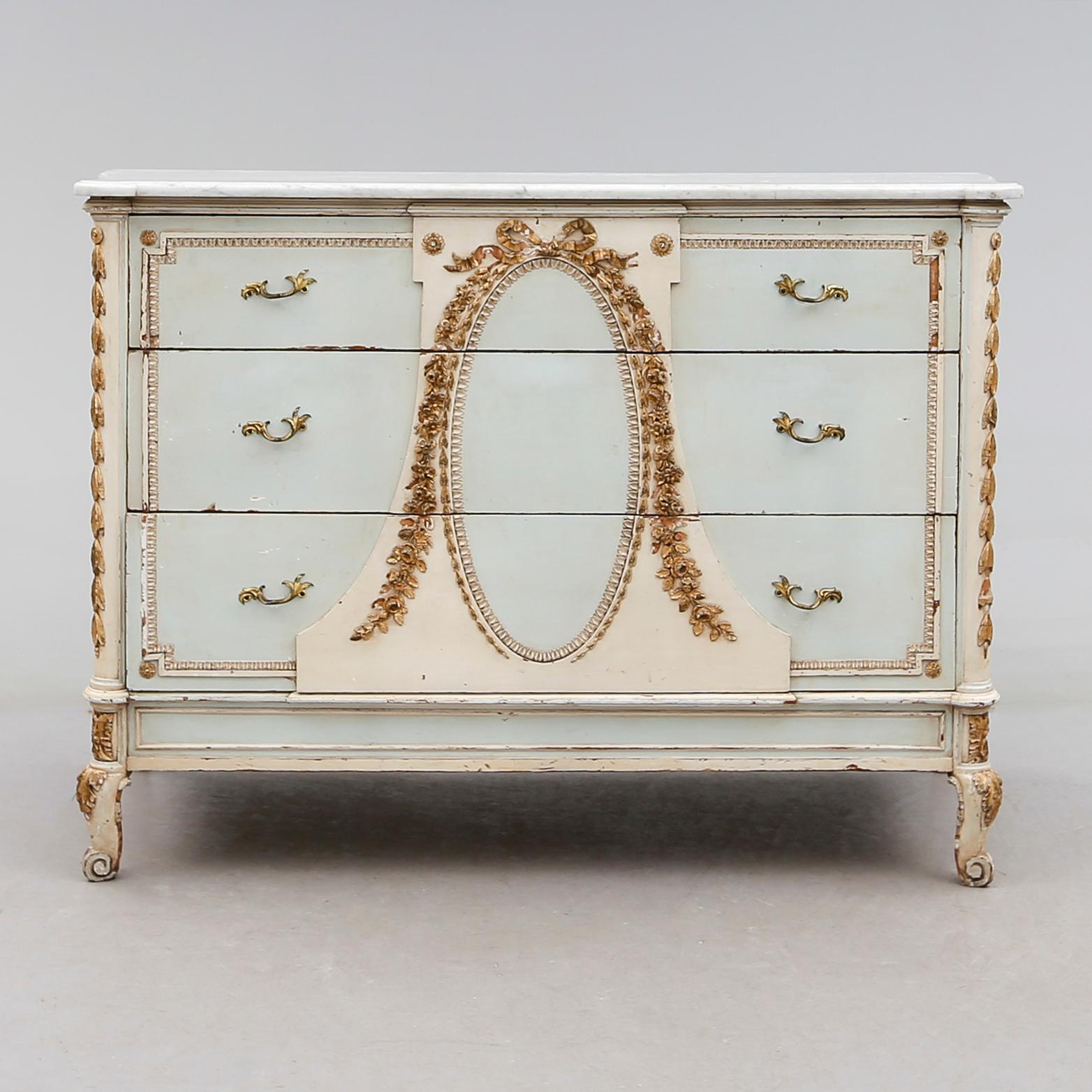 BYRÅ, Louis XVI-stil, Maple & Co, London & Paris, 1900-talets första hälft.