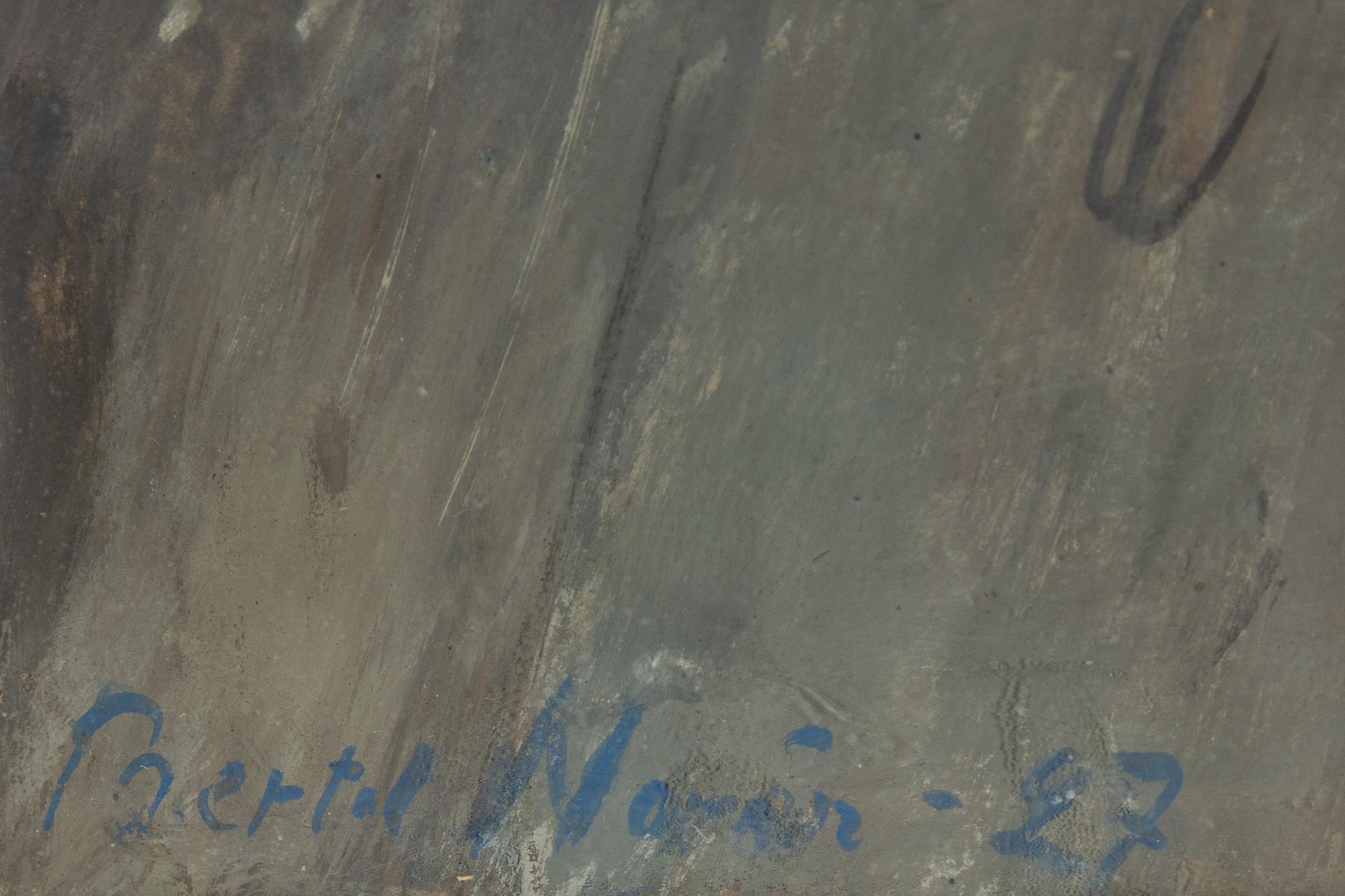 Bertil Norén, gouache, signed and dated -27.