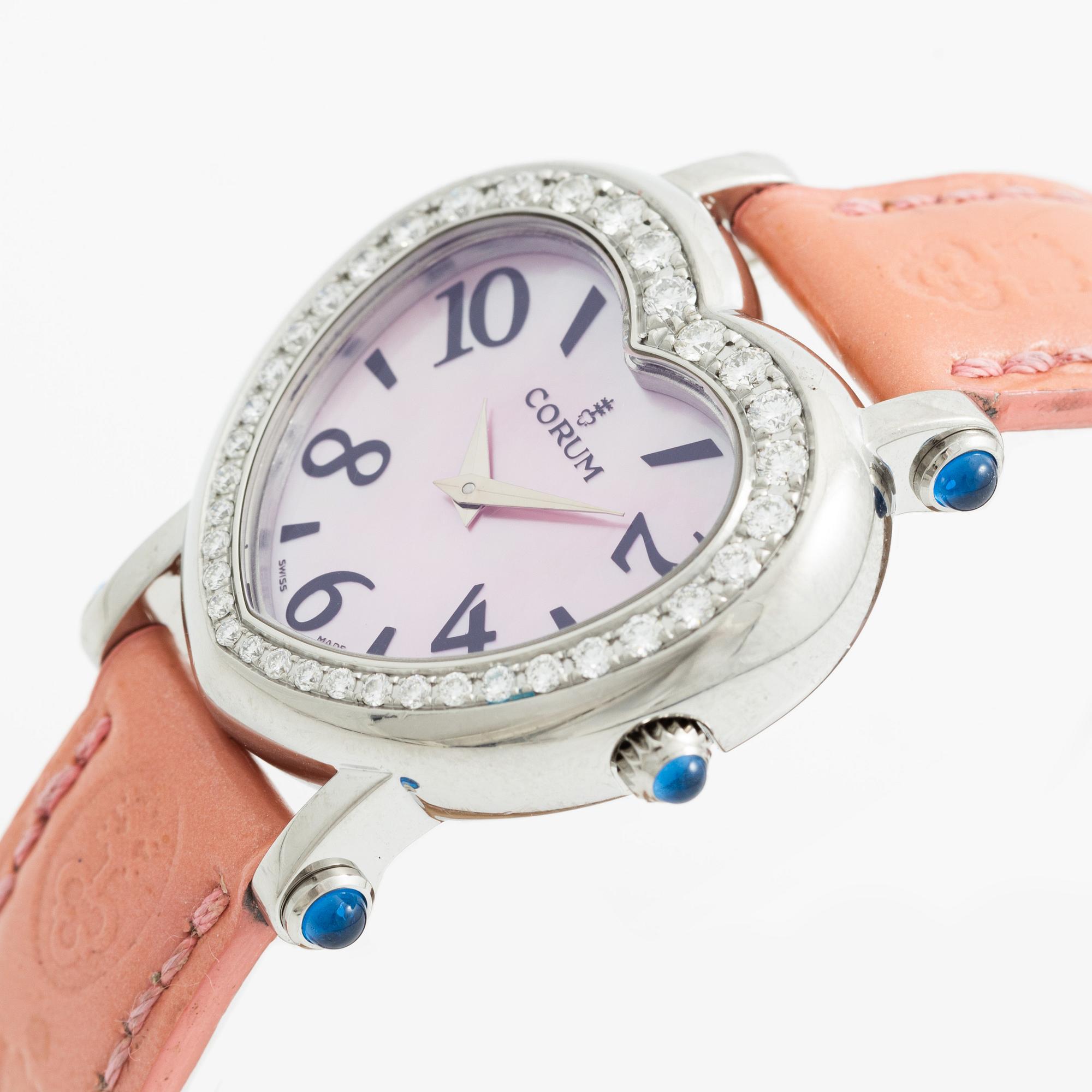 Corum, "Heart Beat", "MOP dial", armbandsur, 30 mm.