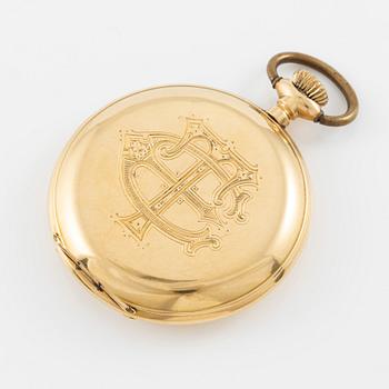 Waltham, pocket watch, hunter, 48.5 mm.