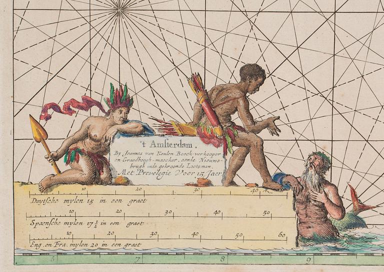 KARTA, kopparstick, 1700-tal.