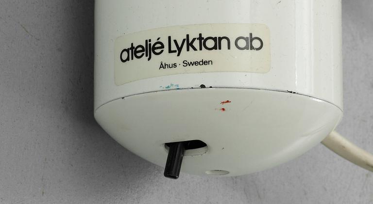 GOLVLAMPA samt VÄGGLAMPA, "Skarabé", Ateljé Lyktan, Åhus.