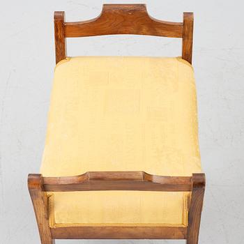 A pair of banquettes, 19th century.