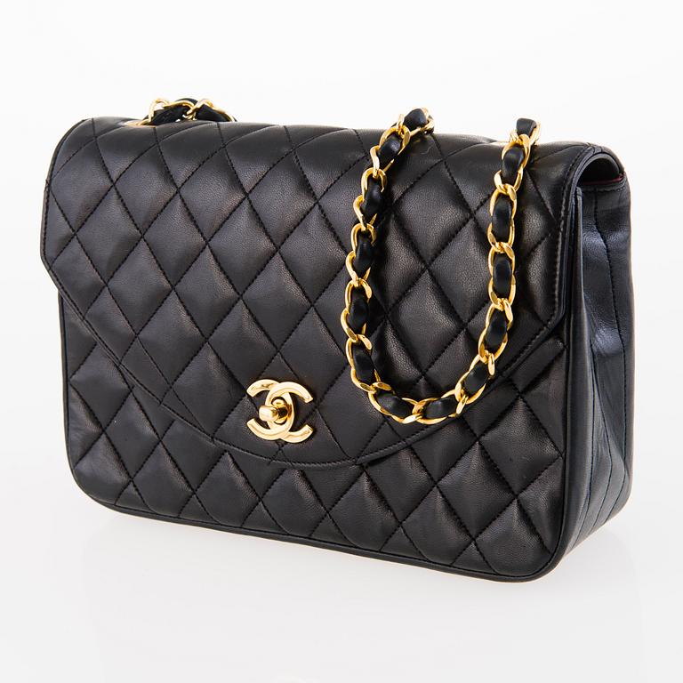 CHANEL Vintage Single Half Moon Flap Bag, 1986-88.