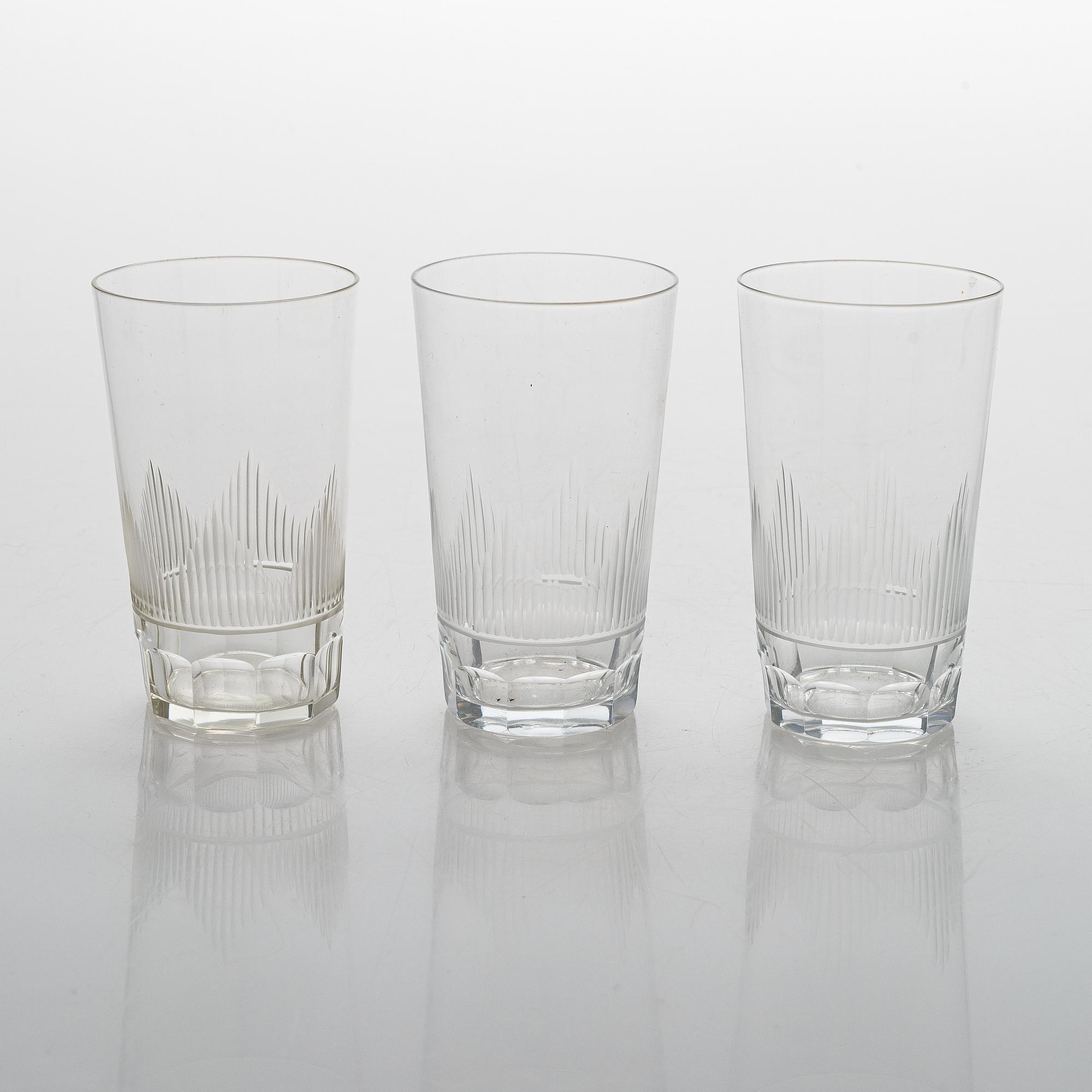 A 1940's  30-piece glassware, 'Marjatta' for Iittala.