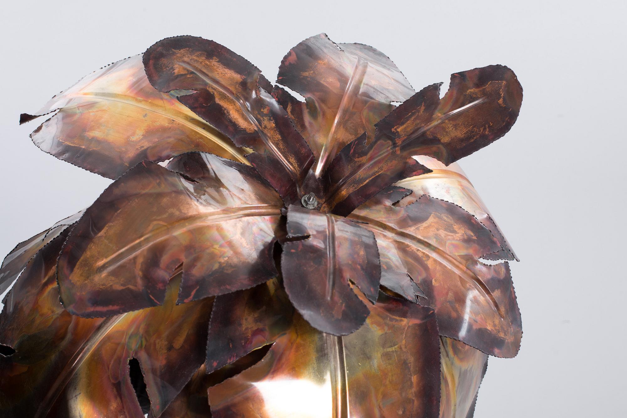 A 1970's ITALIAN PALM TREE LAMP.