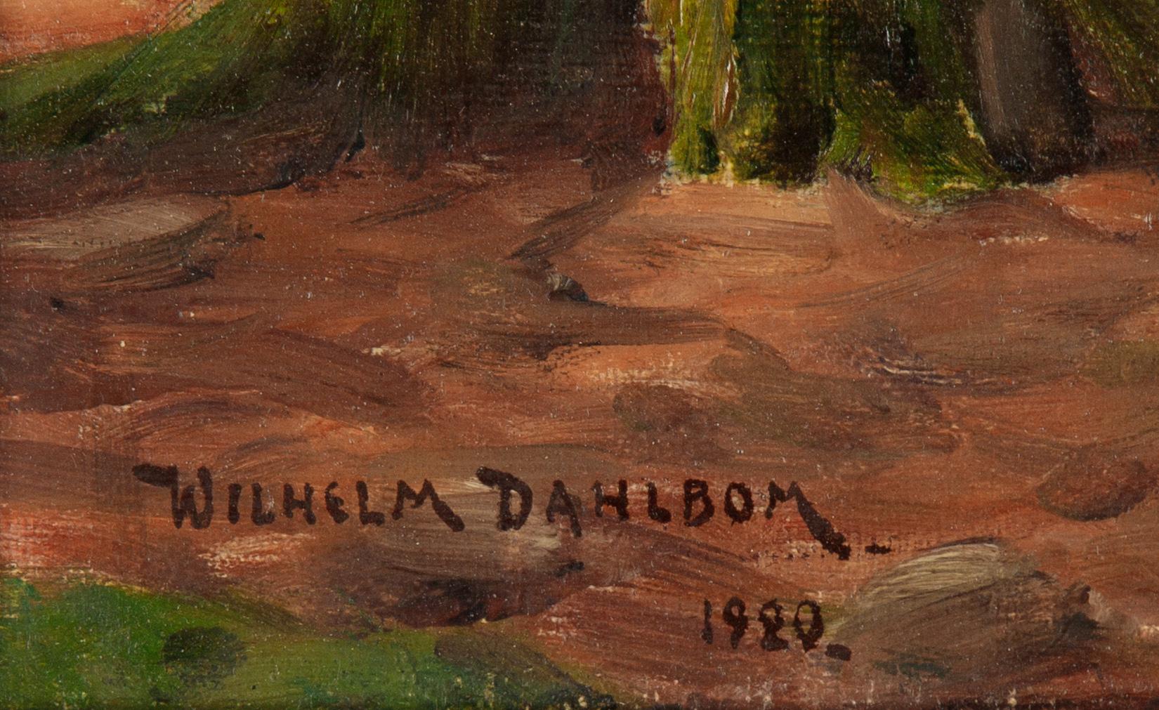Wilhelm Dahlbom, oil on canvas, signed and dated 1920.