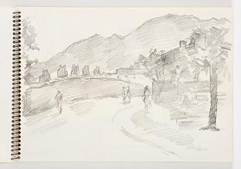 Lotte Laserstein, 4 skissböcker med blyertsteckningar.