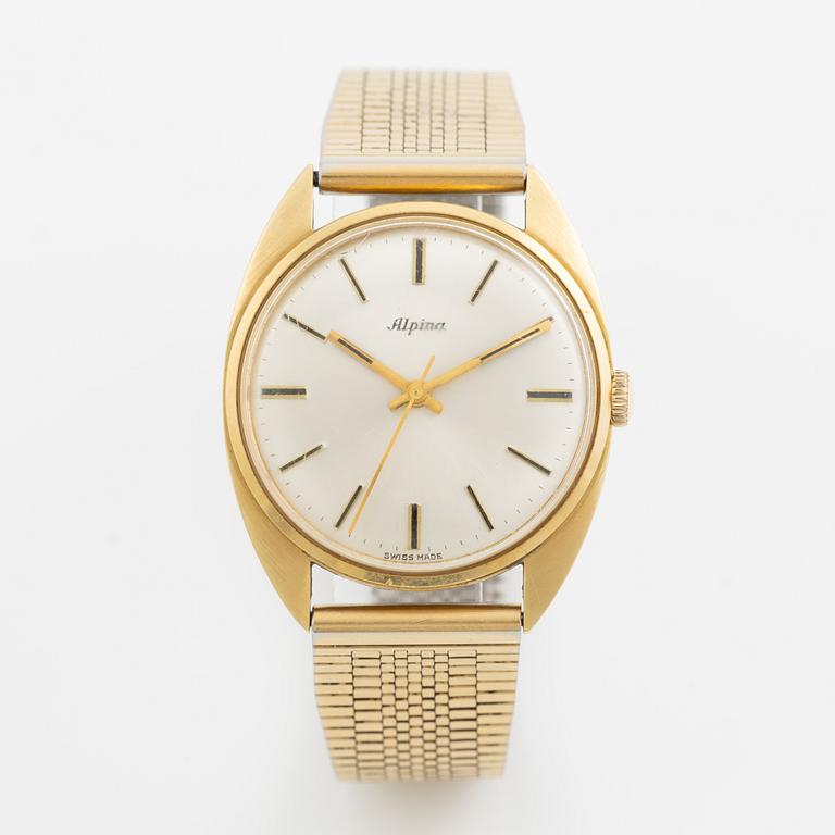 Alpina, wristwatch, 35 mm.