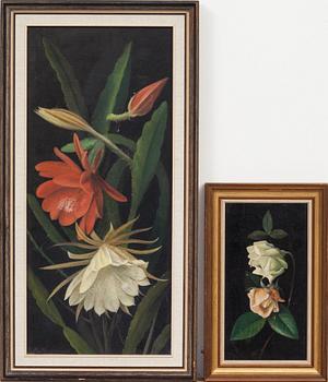 MAGNI MAGNINO, 2 st, olja på uppspänt på pannå. Signerade.