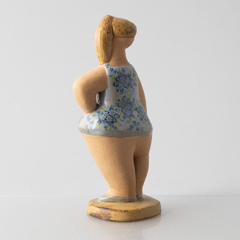 Lisa Larson, a 'Dora' stoneware figurine from the series 'ABC-flickor', Gustavsberg.