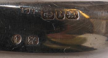 PARTI SILVER, 5 delar. Bl.a CG Hallberg. 1900-tal.