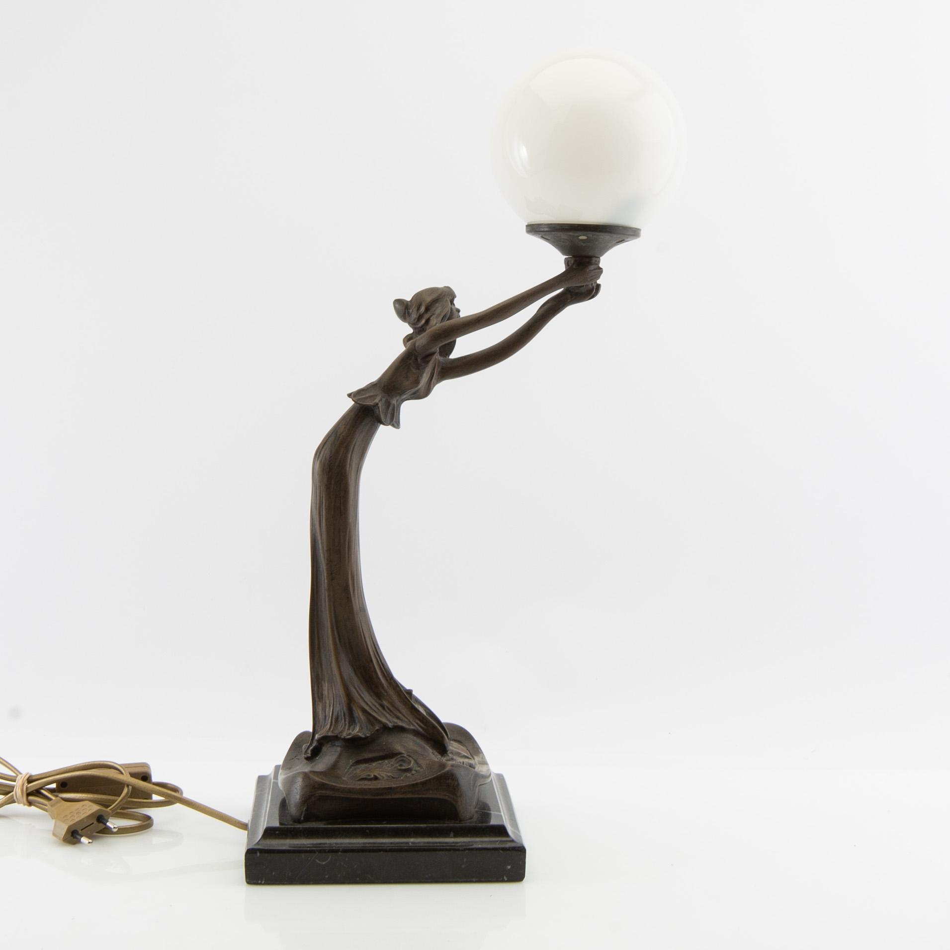 Table lamp, Art Nouveau style.