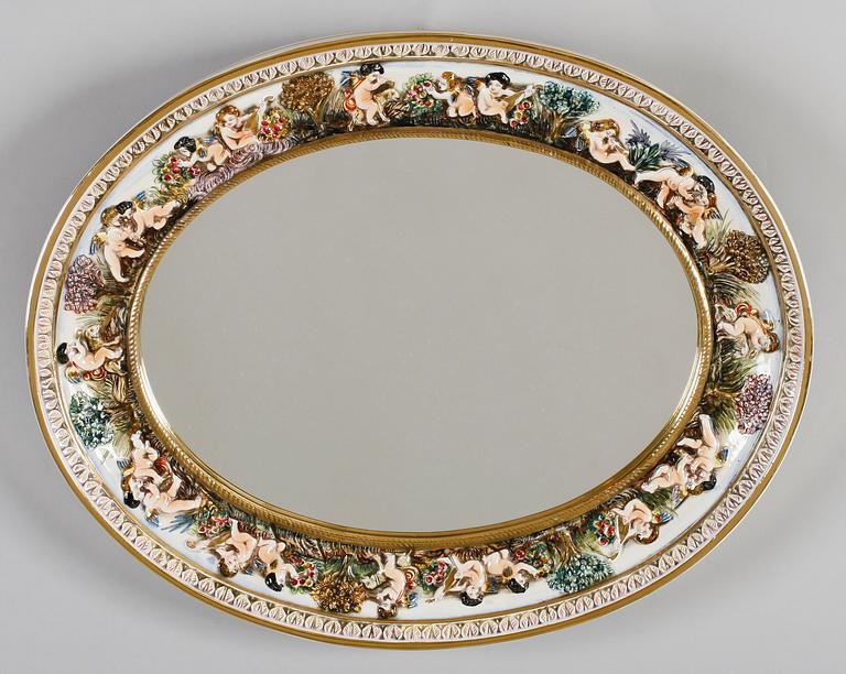 SPEGEL, Capodimonte, Italien, 1900-talets mitt.
