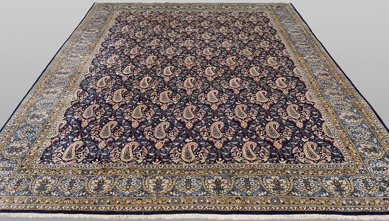 Carpet, Ghom, approx. 367 x 254 cm.