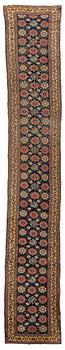 A runner, antique, Sauj Bulag, mid to late 19th century, ca 640 x 98-111 cm.