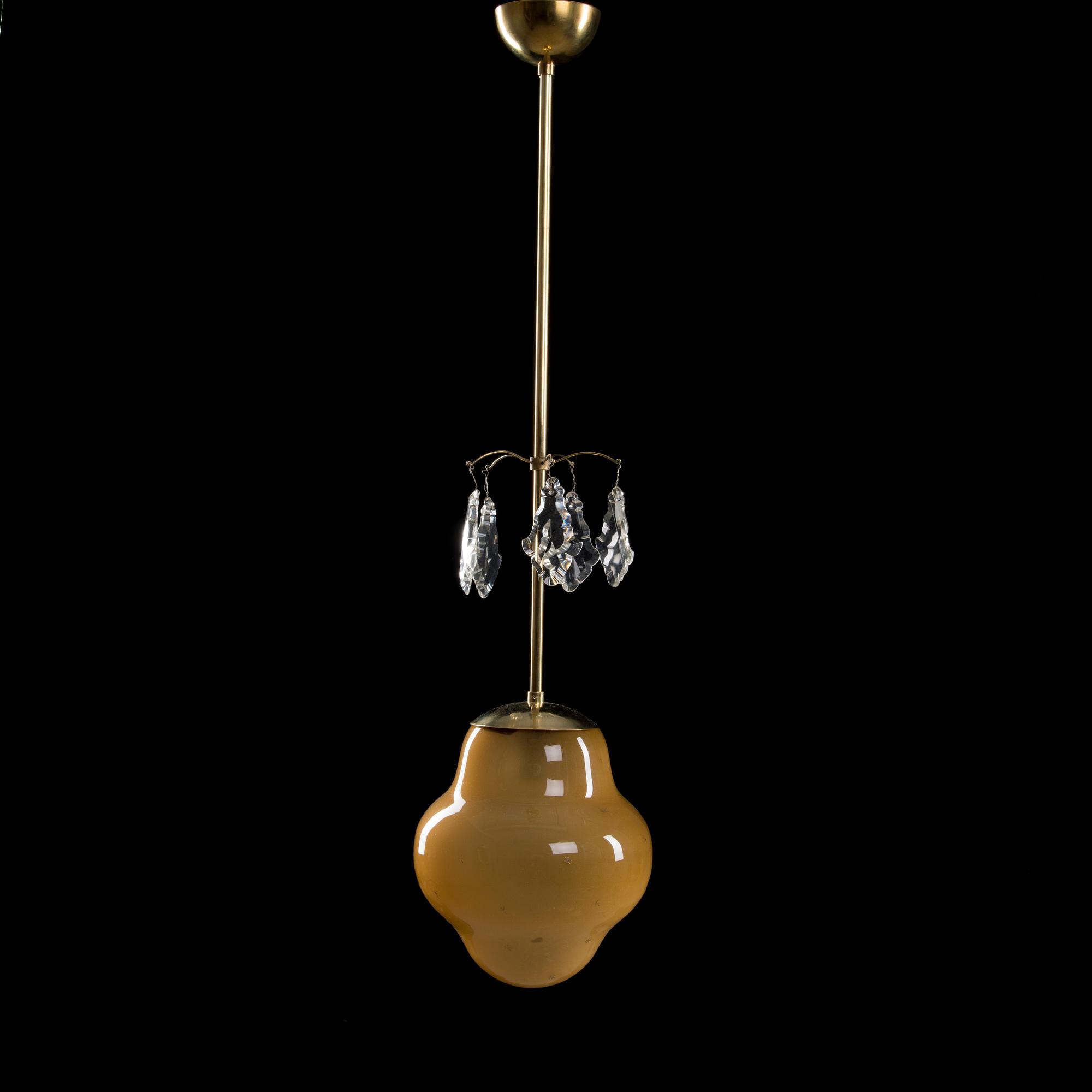 TAKLAMPA, Gunilla Jung, Orno 1930-tal. Höjd 85 cm.