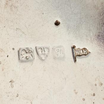 PARTI SILVER, 4 delar, mestadels England, 1800-talets slut och 1900-talets början. Vikt 209 g.