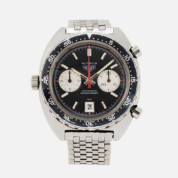 HEUER, Autavia, chronograph, wristwatch, 42 mm.