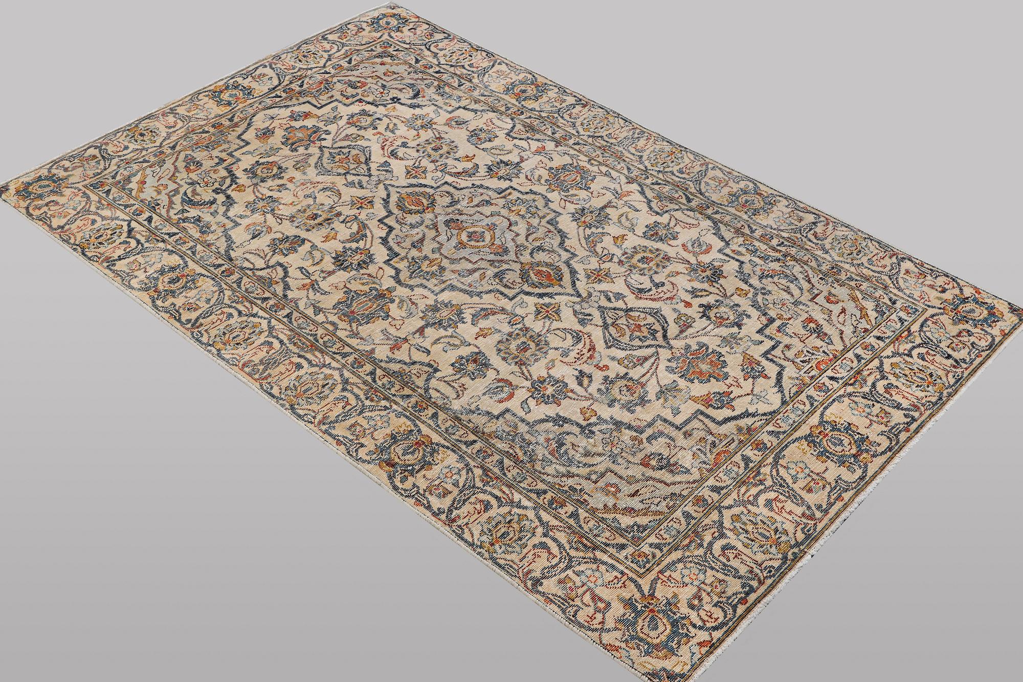 A rug, Persian, Vintage Design, c. 192 x 124 cm.