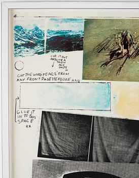 Robert Rauschenberg, offset print in colors, numbered 240/250.