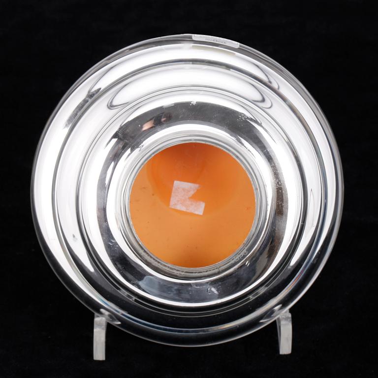 SKÅL, glas med silverlegering, Monica Backström, Boda, signerad.